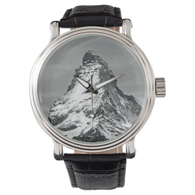 Reloj De Pulsera Matterhorn Negro y Blanco (Anverso)