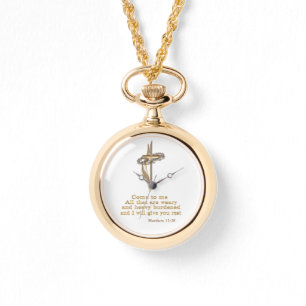 Reloj De Pulsera Matthew 11:28 watch