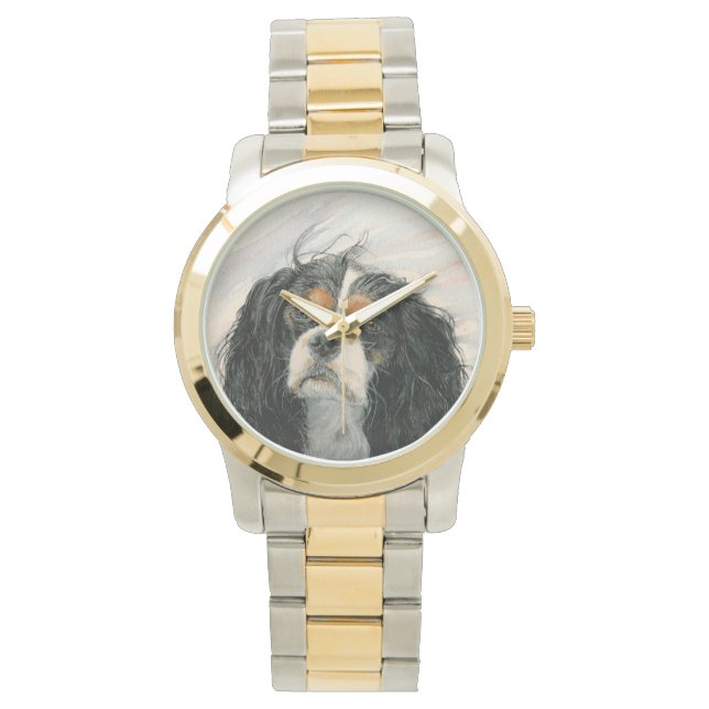 Reloj De Pulsera Mattie el Rey Cavalier Charles Spaniel (Anverso)