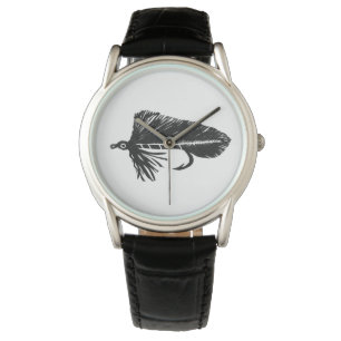 Reloj De Pulsera Matuka negro aerodinámica pesca de mosca arte de a