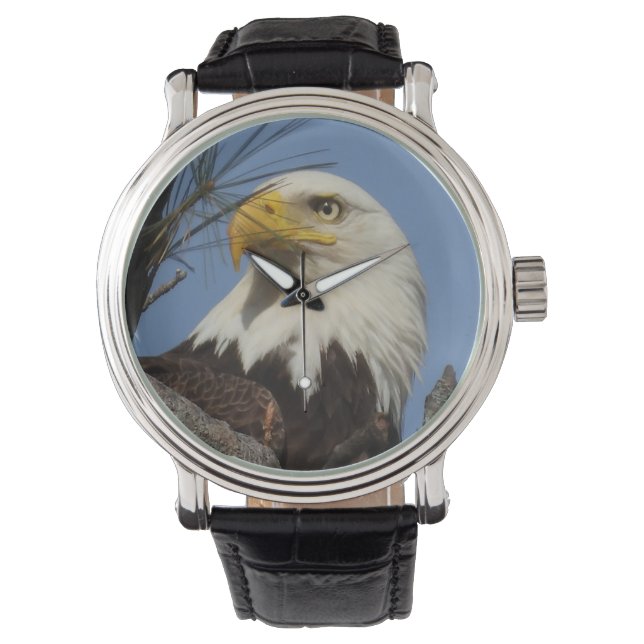 Reloj De Pulsera Mature Bald Eagle Close Head (Anverso)