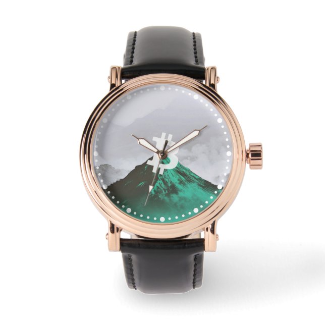 Reloj De Pulsera Máximo histórico de Bitcoin (ATH) (Anverso)