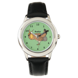 Reloj De Pulsera Mayor ilustracion de personalizado de pollo de pra