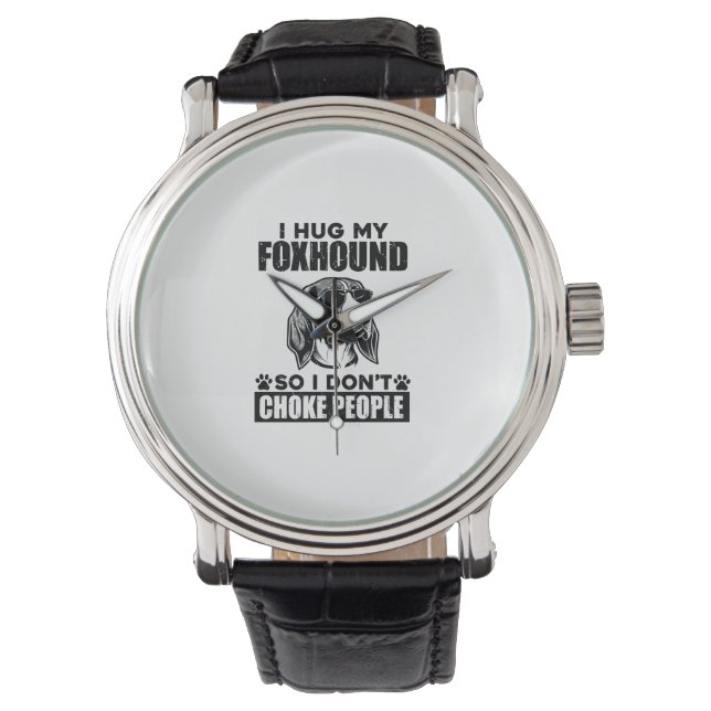Reloj De Pulsera Me Abrazo Para No Ahogar A La Gente Perro Gracioso (Anverso)