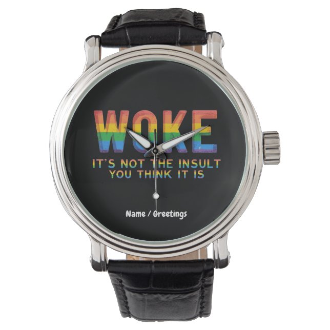 Reloj De Pulsera Me desperté no es el insulto que crees que es (Anverso)