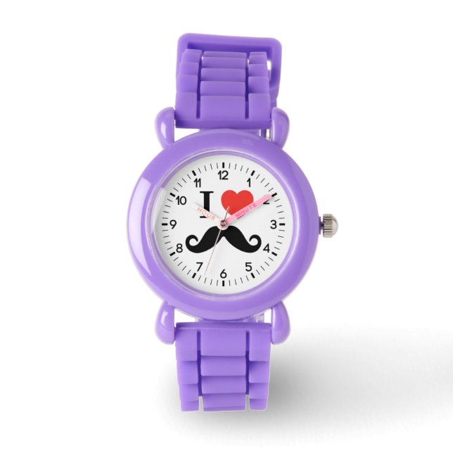 Reloj De Pulsera me encanta el bigote (Anverso)