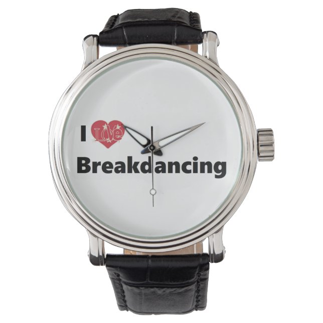 Reloj De Pulsera Me encanta el breakdance (Anverso)