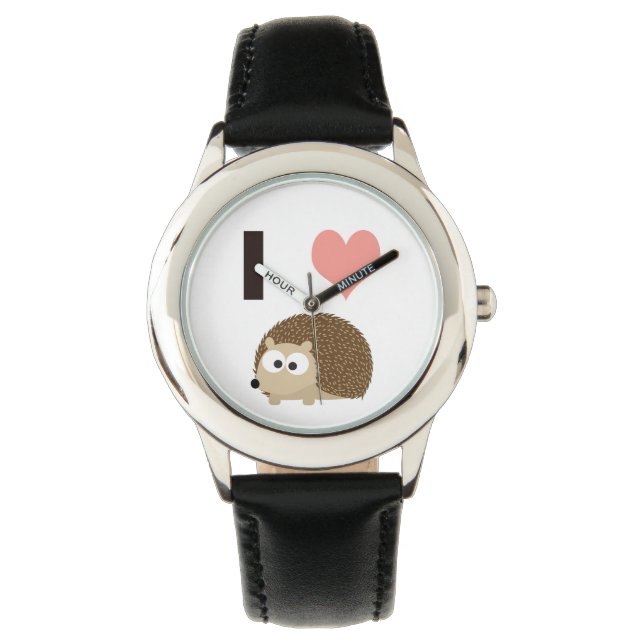 Reloj De Pulsera Me encanta el erizo lindo (Anverso)