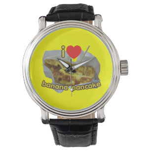 Reloj De Pulsera Me Encanta El Panqueque Bananero (Corazón)... Comi