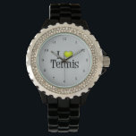 Reloj De Pulsera Me encanta el tenis<br><div class="desc">Yo,  el tenis de corazón,  es mi deporte favorito. Un lindo regalo para un jugador de tenis.</div>