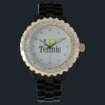 Reloj De Pulsera Me encanta el tenis<br><div class="desc">Yo, el tenis de corazón, es mi deporte favorito. Un lindo regalo para un jugador de tenis.</div>
