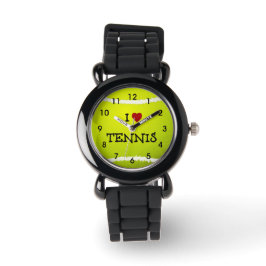 Reloj De Pulsera Me encanta el tenis - la bola de tenis