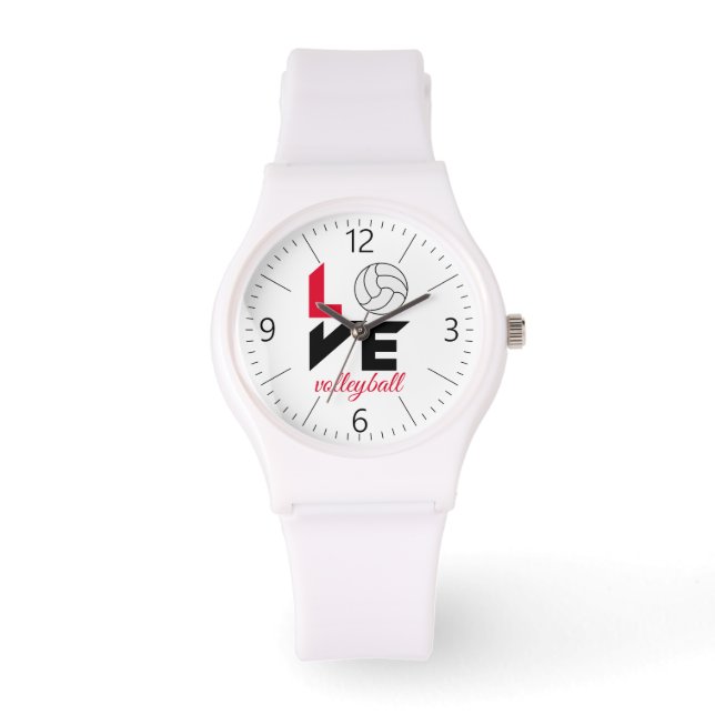 Reloj De Pulsera Me encanta el voleibol (Anverso)