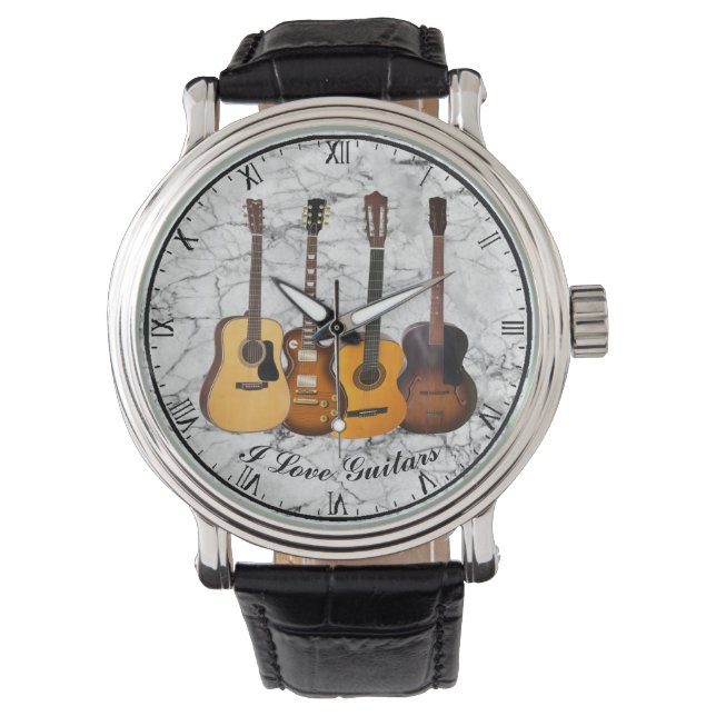 RELOJ DE PULSERA ME ENCANTA LA GIRA DE GUITARES (Anverso)
