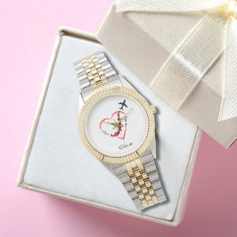 Reloj De Pulsera Me encanta mi tipografía piloto, la aviación, la p