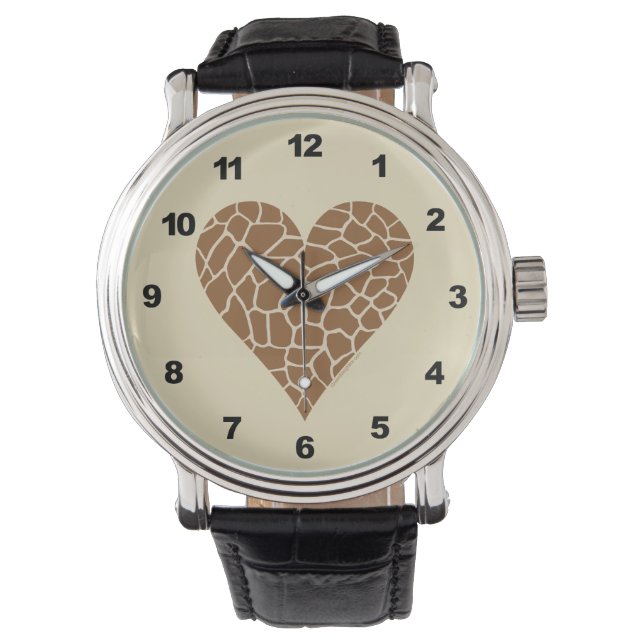 Reloj De Pulsera Me encantan las jirafas (Anverso)