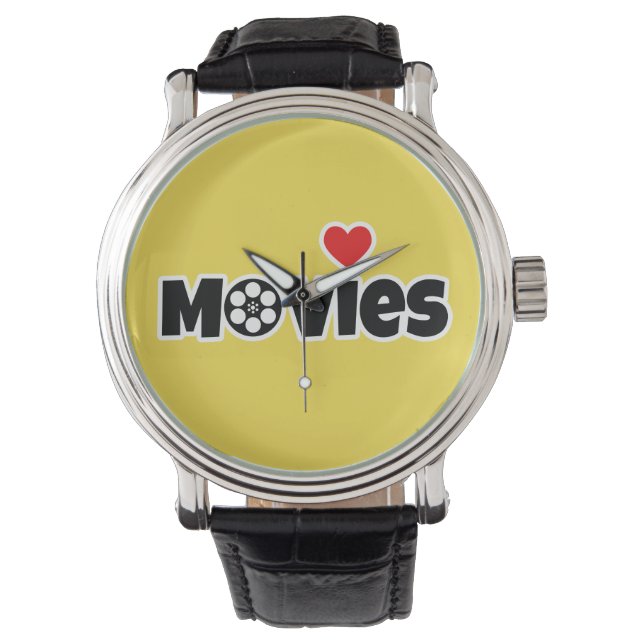 Reloj De Pulsera Me encantan las películas (Anverso)