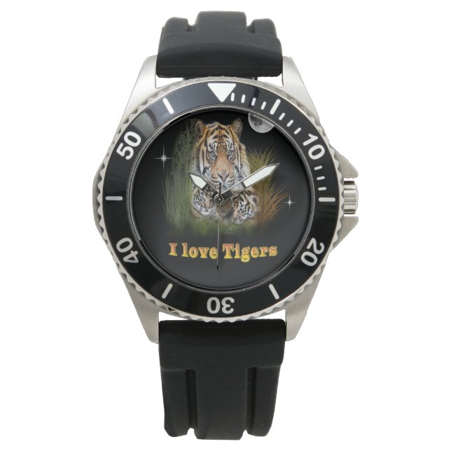 Reloj De Pulsera Me encantan los Tigres (Anverso)