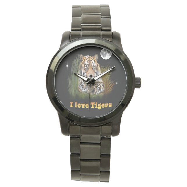Reloj De Pulsera Me encantan los Tigres (Anverso)