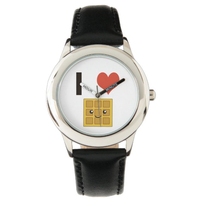 Reloj De Pulsera Me encantan los Waffles (Anverso)
