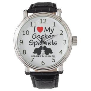 Reloj De Pulsera Me Encantan Mis Dos Españoles Cocker