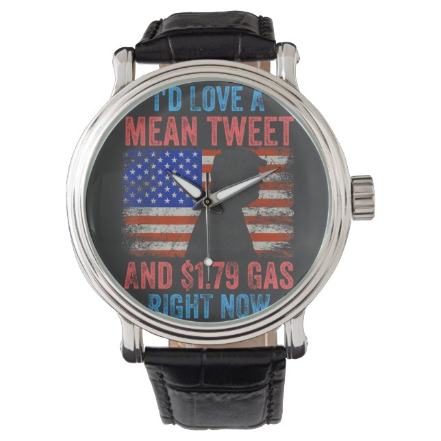 Reloj De Pulsera Me encantaría un tuit medio (Anverso)