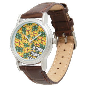 Reloj De Pulsera Me Gustan Las Flores Únicas
