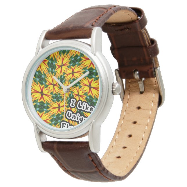 Reloj De Pulsera Me Gustan Las Flores Únicas (Angular)