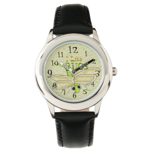 Reloj De Pulsera me gustan los insectos (Anverso)