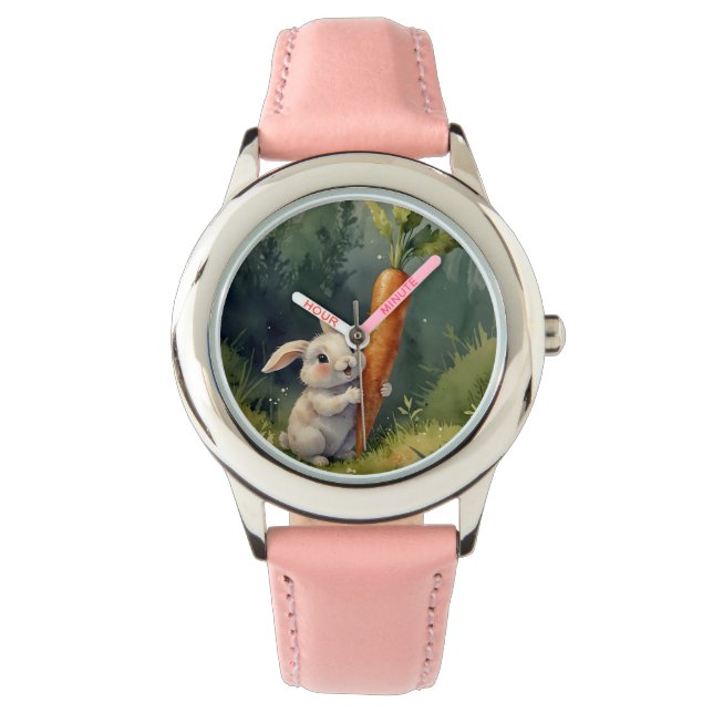 Reloj De Pulsera Meadow Bunny Dreams: Whimsical Watch (Anverso)