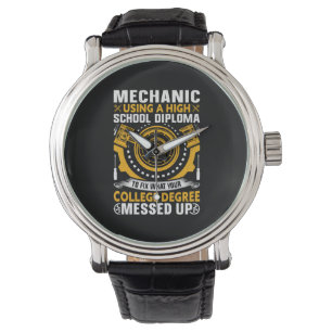 Reloj De Pulsera Mecánica Con Diploma De Secundaria