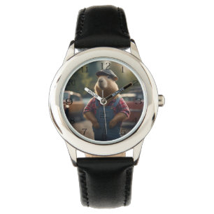 Reloj De Pulsera "Mecánica de Capibara: Grasa, engranajes y buenos 
