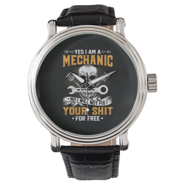 Reloj De Pulsera Mecánico Sí Soy Mecánico (Anverso)
