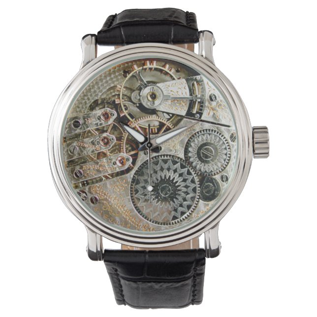 Reloj De Pulsera Mecanismo de Vigilancia Antiguo (Anverso)