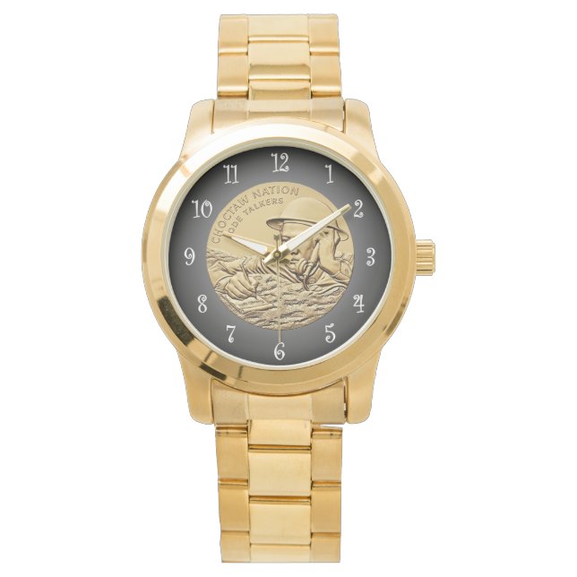 Reloj De Pulsera Medalla de bronce para hablantes de código de choc (Anverso)