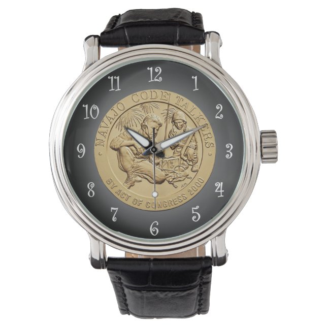Reloj De Pulsera Medalla de bronce para los hablantes de código nav (Anverso)