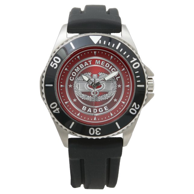 Reloj De Pulsera Medalla de Médico de Combate  (Anverso)