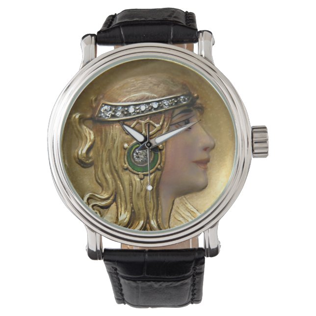 Reloj De Pulsera Medallón de Art Nouveau (Anverso)