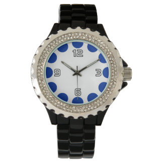 Reloj De Pulsera Media luna de color - Naval en blanco