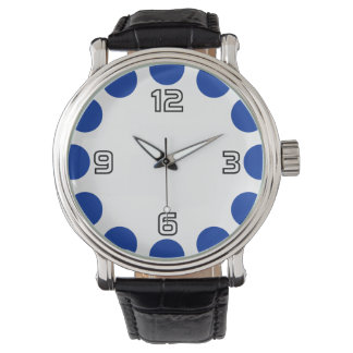 Reloj De Pulsera Media luna de color - Naval en blanco