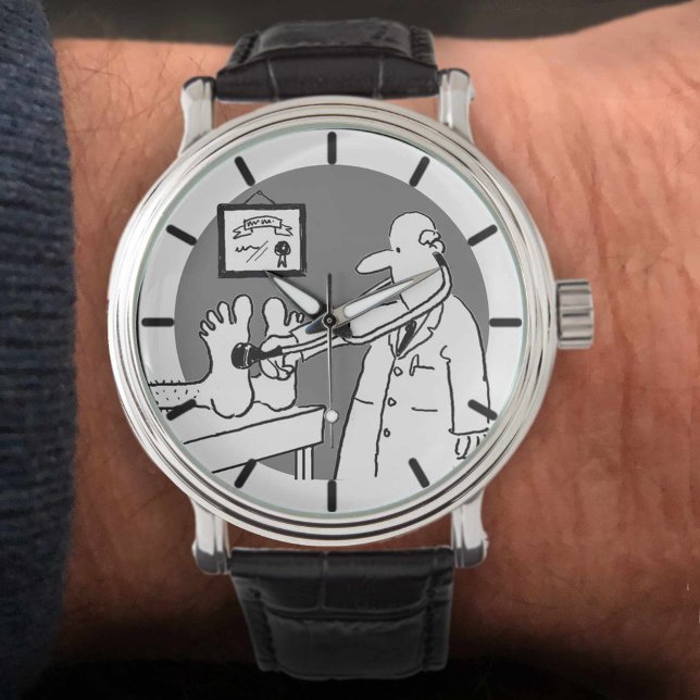 Reloj De Pulsera Médica con Stethoscope Checks Feet. (Subido por el creador)