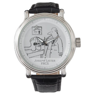 Reloj De Pulsera Médico con estetoscopio revisa pies. Personalizado