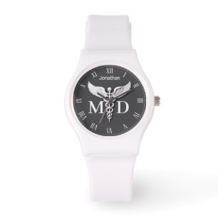 Reloj De Pulsera Médico Médico de Caducto de limpieza blanca