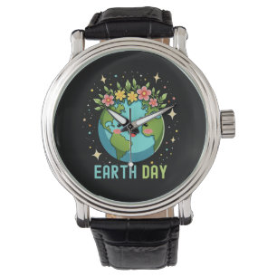 Reloj De Pulsera Medio ambiente del Día de la Tierra Cuidada Tierra