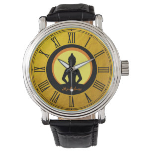 Reloj De Pulsera Meditación Dorada de la Conciencia y el Buda / Bud