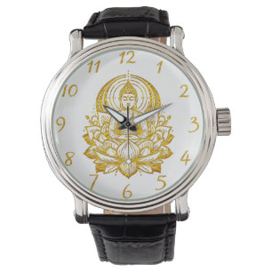 Reloj De Pulsera Meditar Buda en Lotus