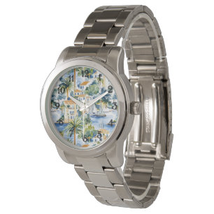 Reloj De Pulsera Mediterráneo Tropical