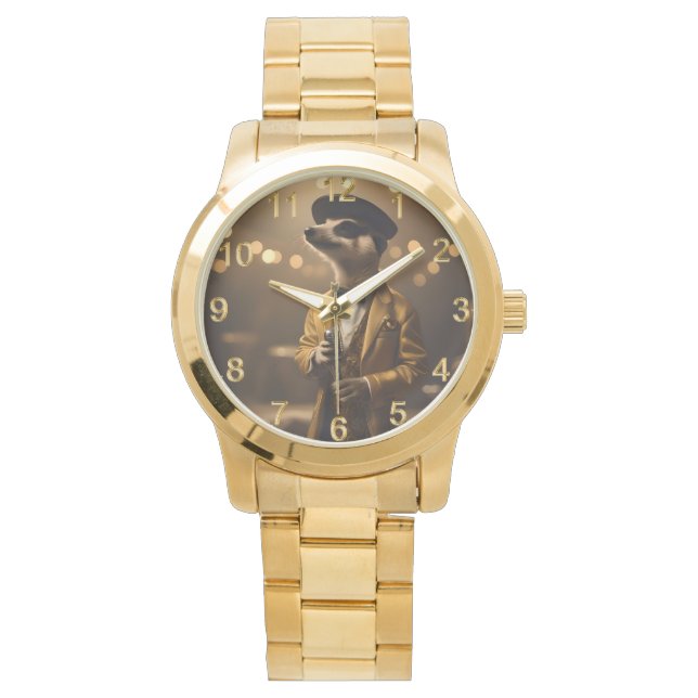 Reloj De Pulsera "Meerkat Moonlight: Serenade de un forense" (Anverso)