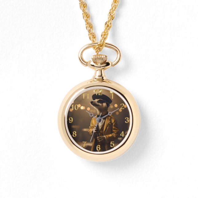Reloj De Pulsera "Meerkat Moonlight: Serenade de un forense" (Anverso)