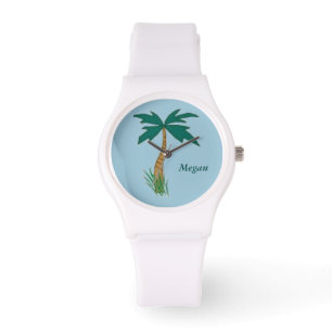 Reloj De Pulsera Megan Custom Name Sporty Silicon Watch